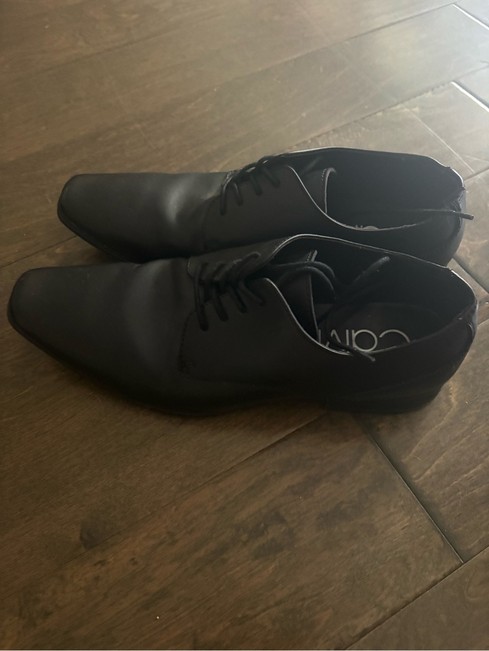 Calvin Klein Black Men's Lace-Up Oxford Dress Shoes
